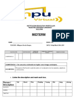 Exam - Unit 01 3er Grado