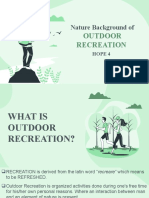 Nature Background of OUTDOOR RECREATION - 1st Lesson