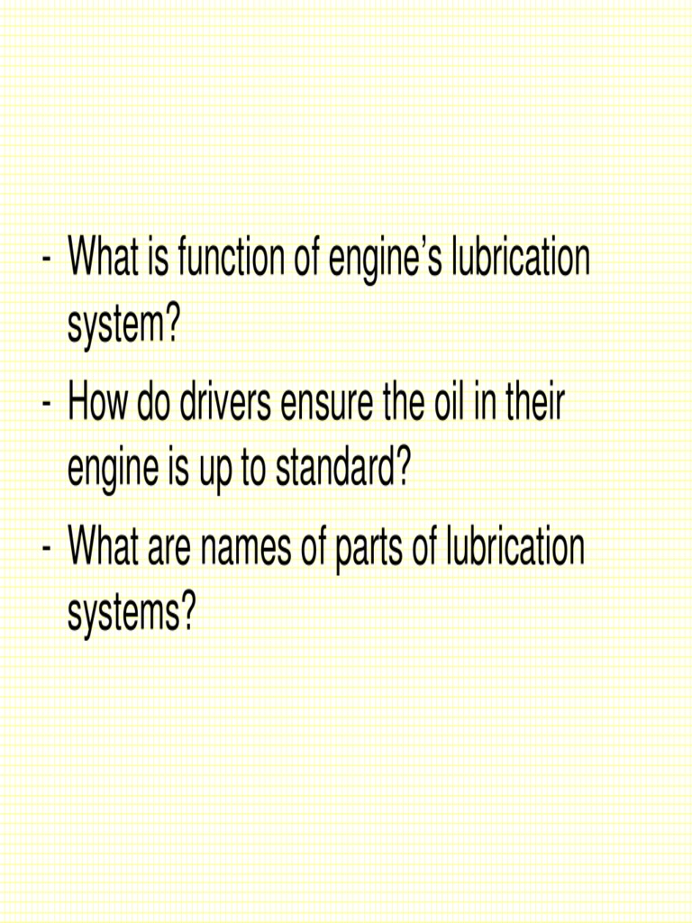 U 8 Lubrication System Pdf Motor Oil Rotating Machines