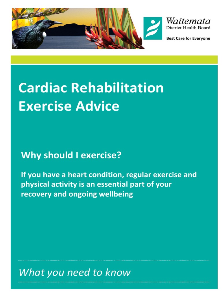 ICardiacRehabExerciseAdviceJan18 PDF Medical Specialties