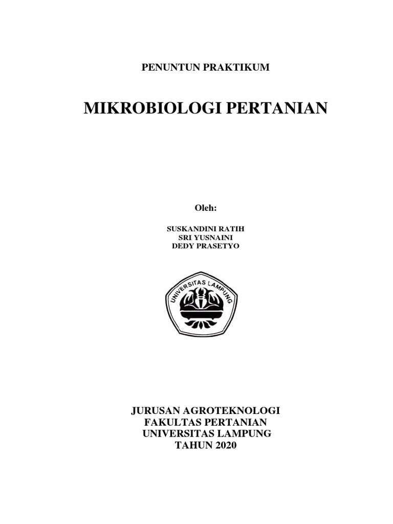 Penuntun Praktikum Mikrobiologi Pertanian Pdf