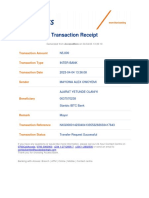 Transaction receipt AccessMore bank transfer successful