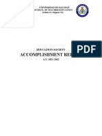 Accomplishment Report