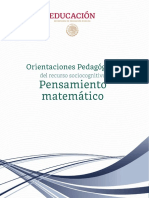 Orientaciones para abordar progresiones de Pensamiento Matemático