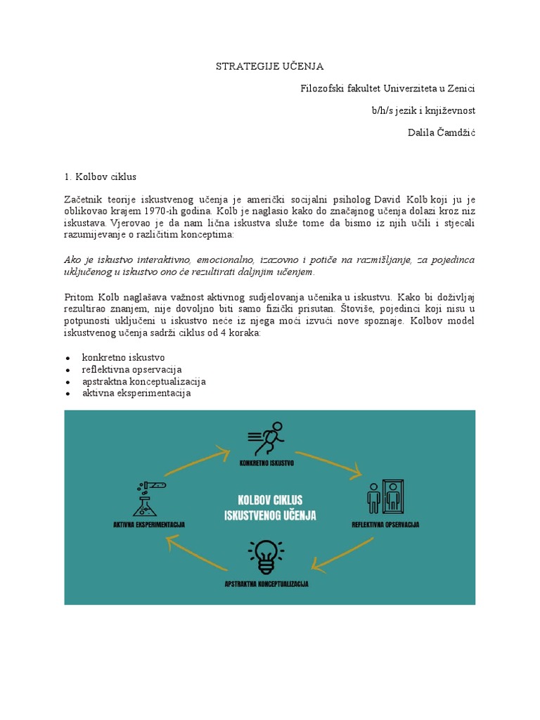 Strategije Učenja | PDF
