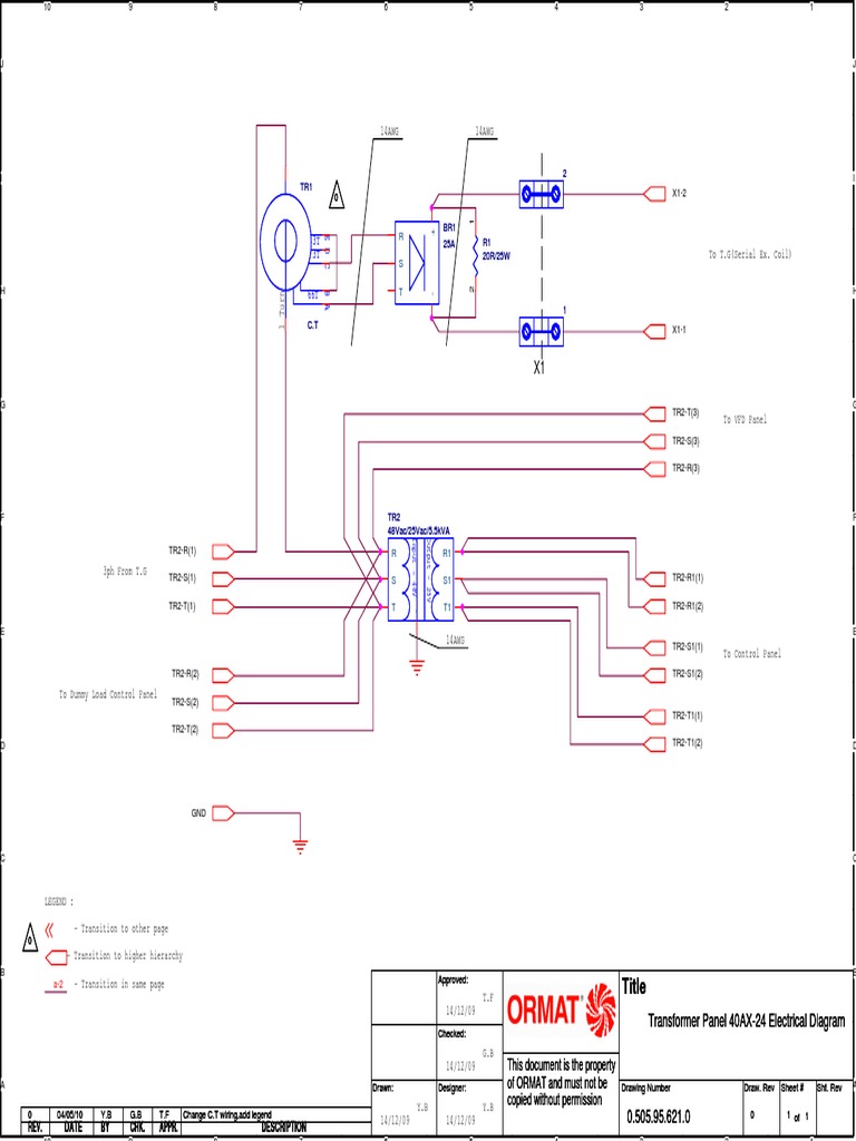 Diagram of a Transformer Circuit with Labeled Components and Circuit Diagram