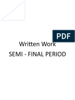 Written Work - SEMI-FINAL PERIOD PDF