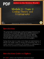 GED 102 Module 3 Topic 2 Coding Theory and Cryptography