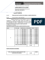 Infprme de Traslado de Plantas