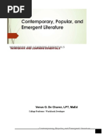 Contemporary Popular and Emergent Literature Workbook