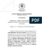 Casación sobre simulación de contratos y prescripción extintiva de la acción