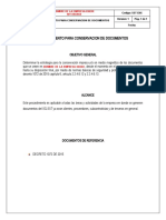 16.2. Procedimiento para Conservación de Documentos SG-SST