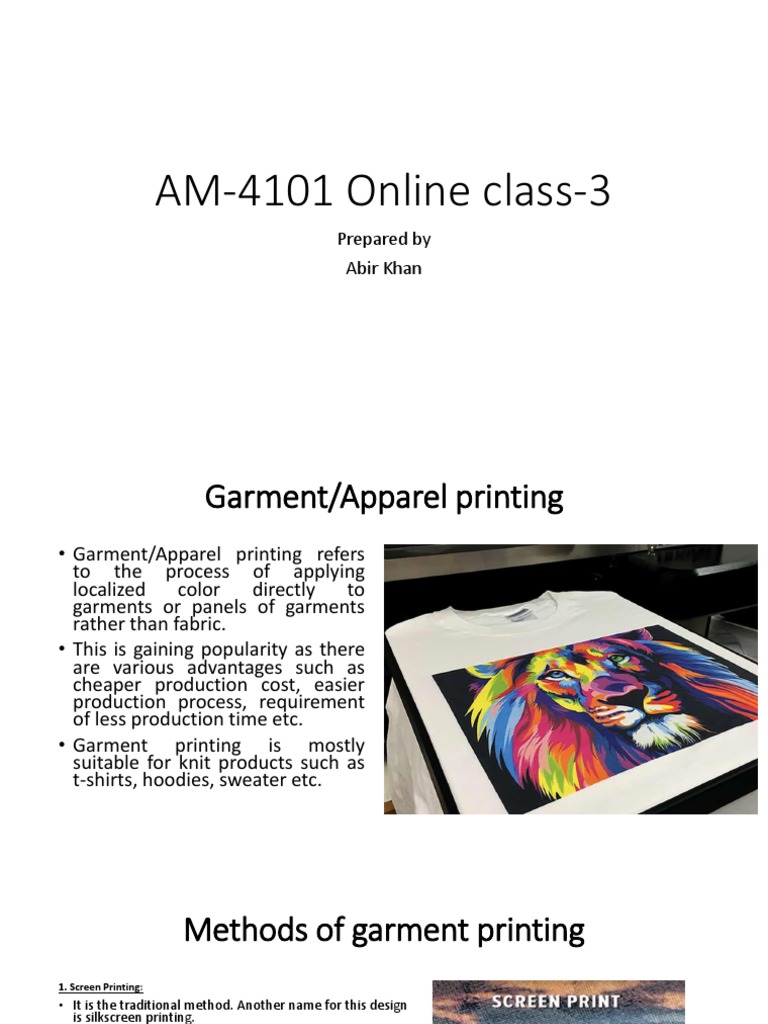 Garments Printing | PDF | T Shirt | Textiles