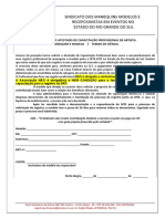 Solicitaçao e Termo para Registro PDF