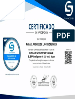 Certificado Fundamentos de SAP S4 HANA - SUMMA CENTER PDF