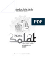 Takwim Solat MAIPk 2023