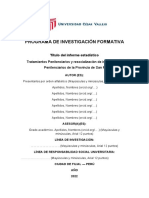 Modelo Informe Estadístico Semestre 2023-I