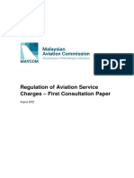 Regulation of Aviation Service Charges - First Consultation Paper