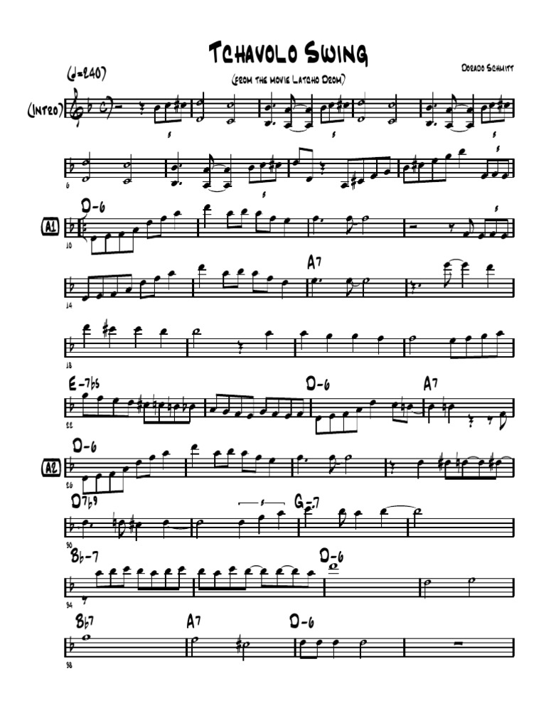 Tchavalo Swing (Jazz Manouche) Partition Loisirs Divertissement