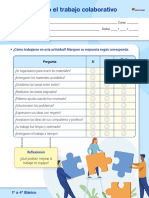 Trabajo colaborativo: evaluación de actividad en equipo