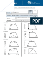 Ejercicios Sobre Cuadriláteros - Clasificación y Propiedades PDF