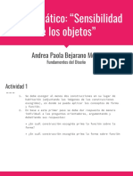 Foro Tematico - Sensibilidad de Los Objetos PDF