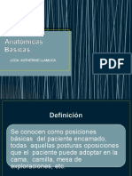 Posiciones básicas del paciente encamado