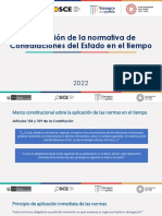 Aplicación de La Normativa de Contrataciones Del Estado en El Tiempo.