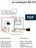 ESQUEMA DE INSTALAÇÃO RASTREADOR RASTREK 