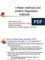 Kaplan-Meier Methods and Parametric Regression Methods