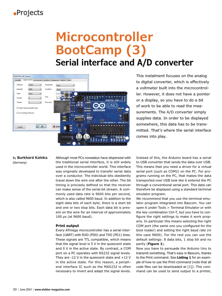 Microcontroller Bootcamp (3) Serial Interface and A/D Converter PDF