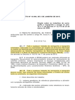 Decreto 18906 Levantamento