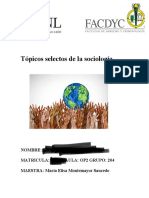 Tópicos Selectos de La Sociología PDF