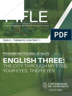 Task 2 - Thematic Content 1: English Three