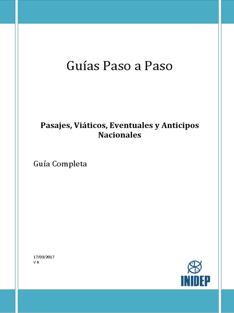 Guia Paso A Paso Viaticos Nacionales V4 | PDF | Derecho