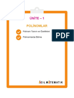 Ünite - 1: Polinomlar