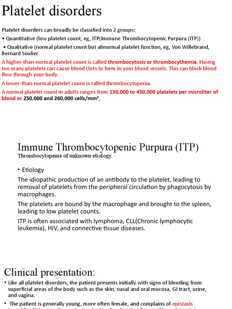 Understanding Thrombocytopenia and ITP | PDF | Platelet | Hematology