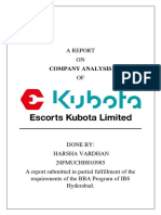 ESCORTS KUBOTA LTD - Harsha Vardhan - 985