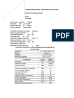 Calculo Del Volumen de Almacenamiento para Suministro de Agua Potable