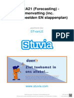 Stuvia 336140 Ilefca21 Forecasting Samenvatting Inc. Rekenvoorbeelden en Stappenplan PDF