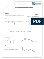 Exercices (Chimie Organique) DR ZAABAT.N PDF
