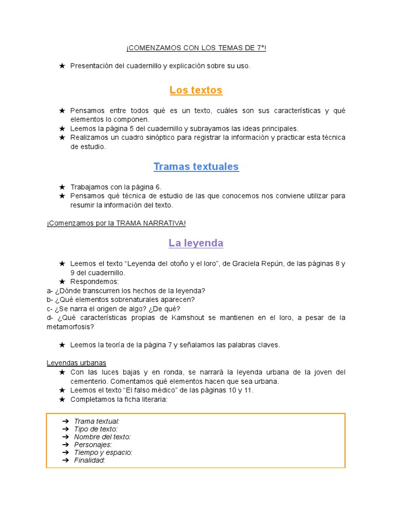 Cuadernillo De 7 Grado Pdf