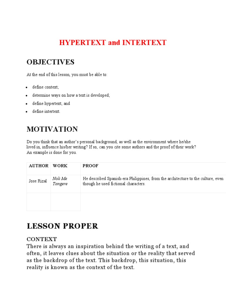 HYPERTEXT and INTERTEXT PDF