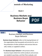 Week 4 Business Market and Business Buying Behavior