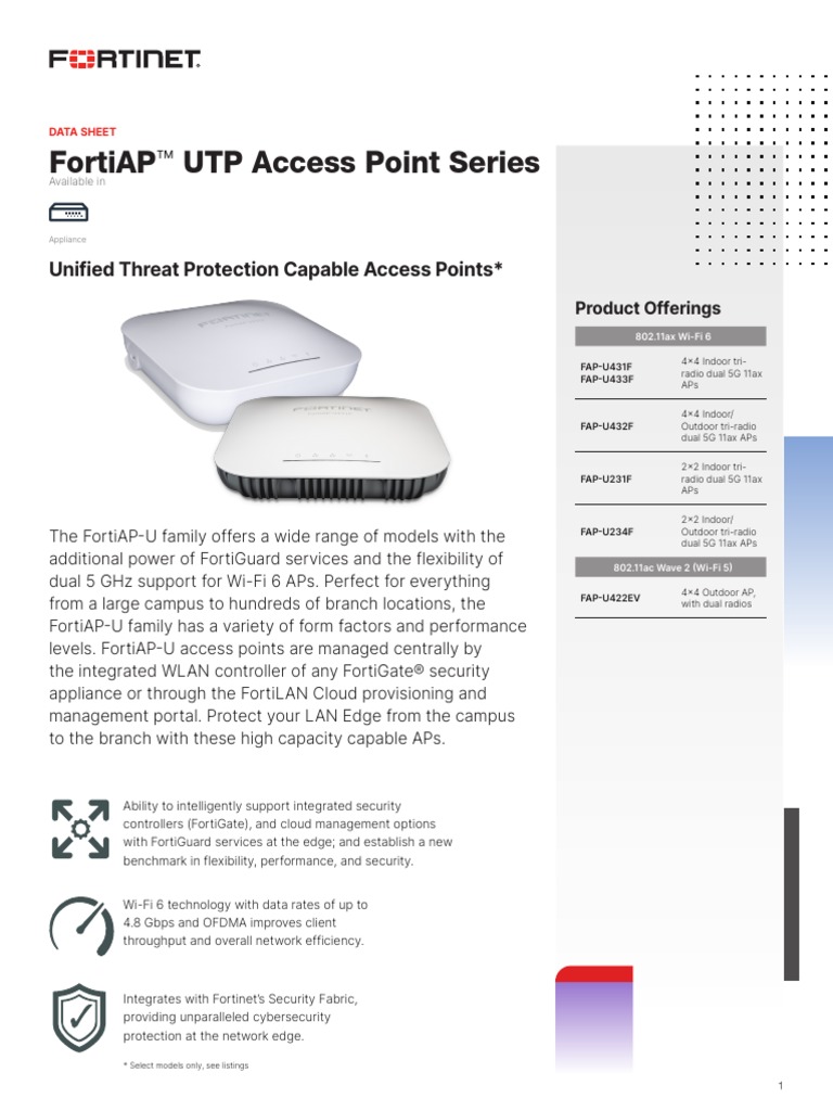 Fortiap U Series PDF | PDF