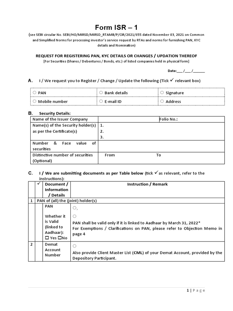 Form isr 1 pdf