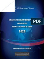 2022 Military and Security Developments Involving The Peoples Republic of China
