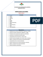 Temario Ensayo Examen, Quinto Básico PDF