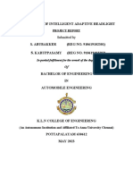 FABRICATION OF ADAPTIVE HEADLIGHT Project Book