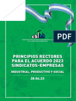 Propuesta Para Un Acuerdo Industrial, Productivo y Social 2023